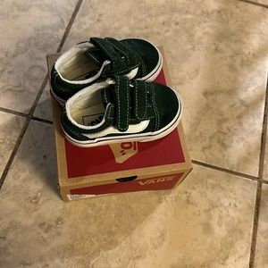 Army green Vans toddlers